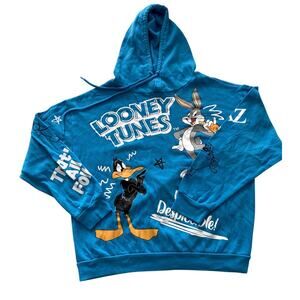 Looney Tunes RUE 21 Lightweight Retro Y2K Hoodie Size Medium